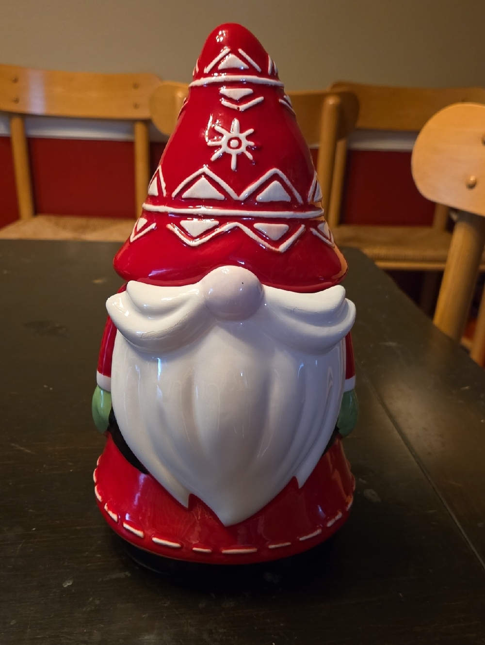 Santa Gnome Cookie Jar